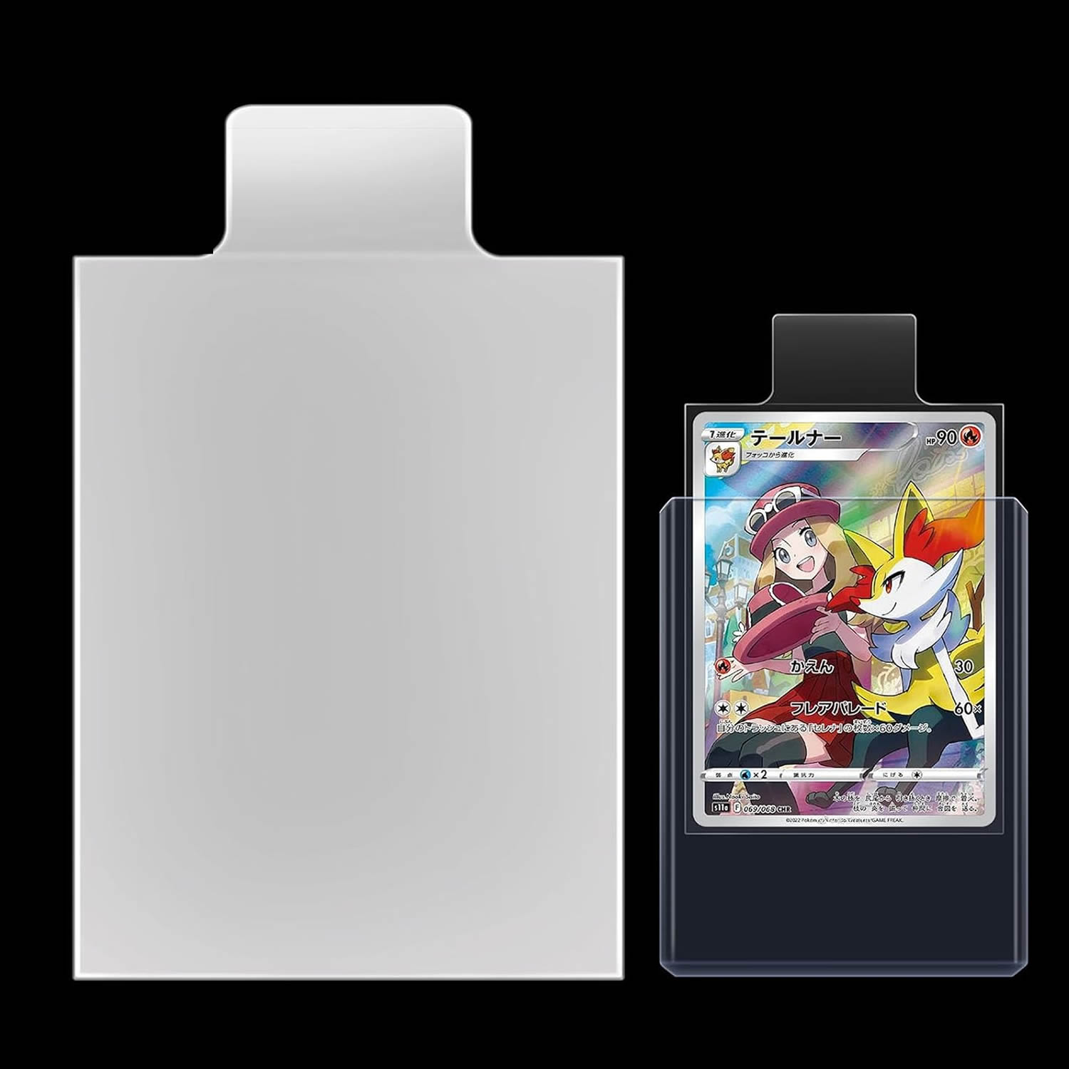 Graded Card Display - 100-1000 pcs Pelindung Kartu Transparan Tipe