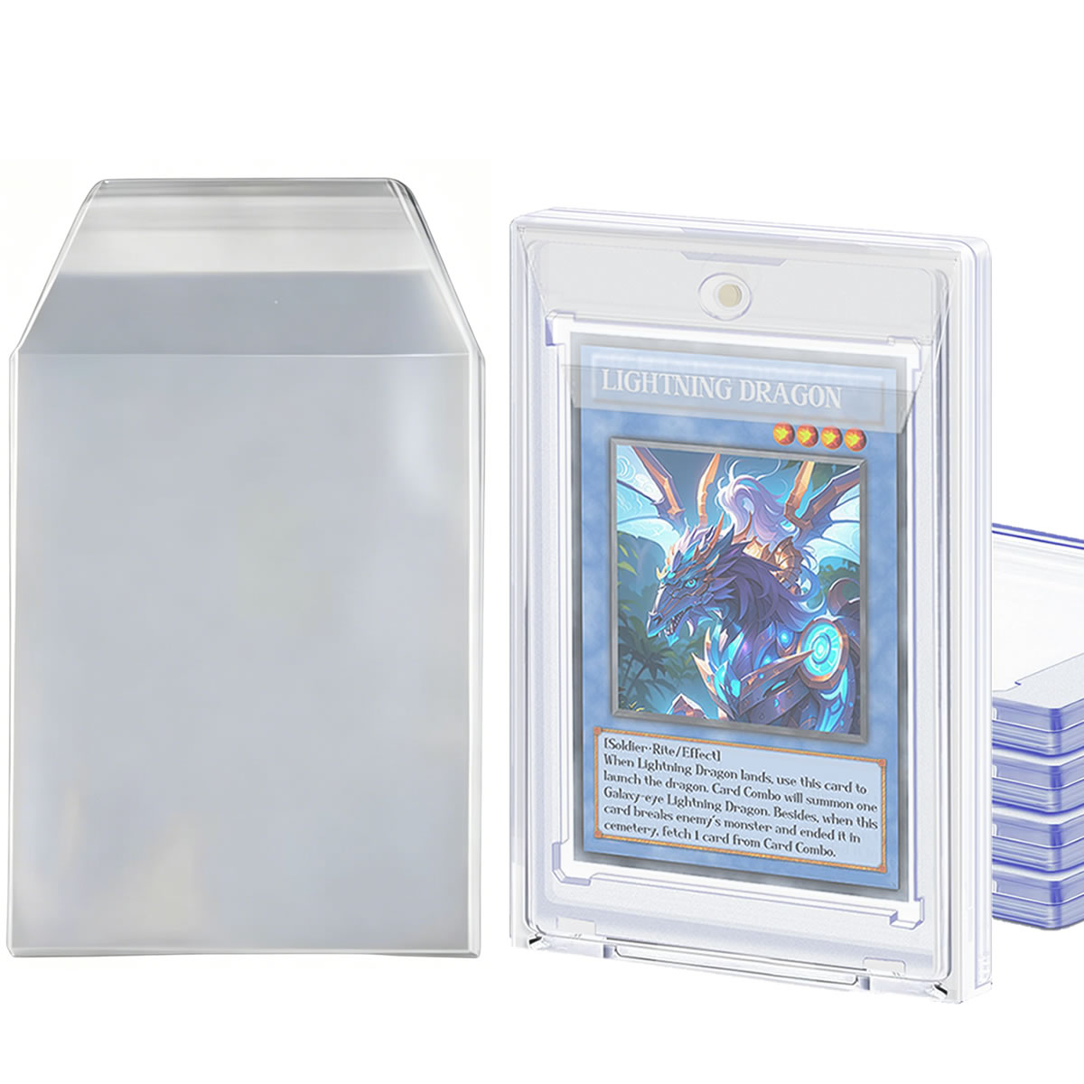 Graded Card Display - 100 Buah Sarung Kartu 3,2X4,6 Cocok
