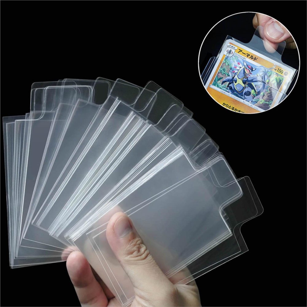 Graded Card Display - 100-500 Buah Pelindung Lengan Kartu Transparan