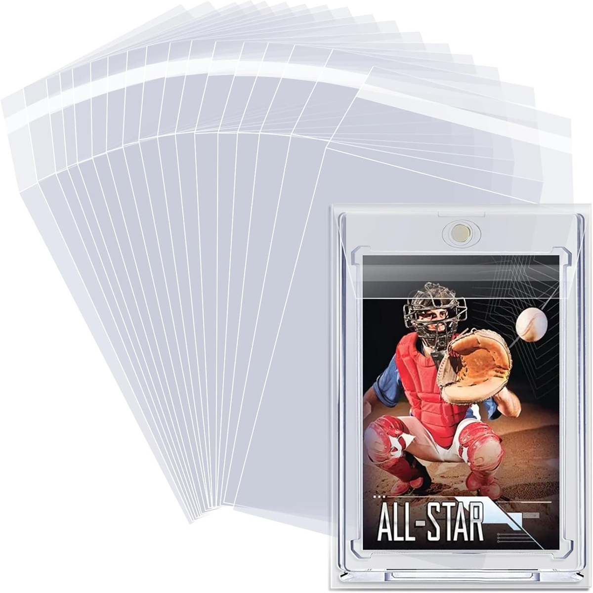 100 Buah Sarung Kartu 3,2X4,6  - Graded Card Display ulasan dan harga
